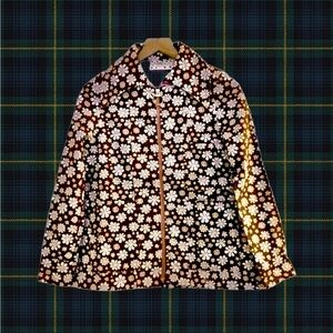 Big Bud Press Brown Lazy Daisy Twill Jacket Size XXS